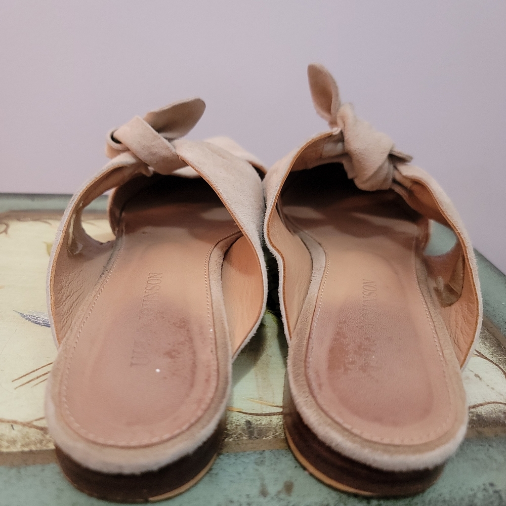 Ulla Johnson Suede Bow Flats Size 7 - Picture 5 of 9